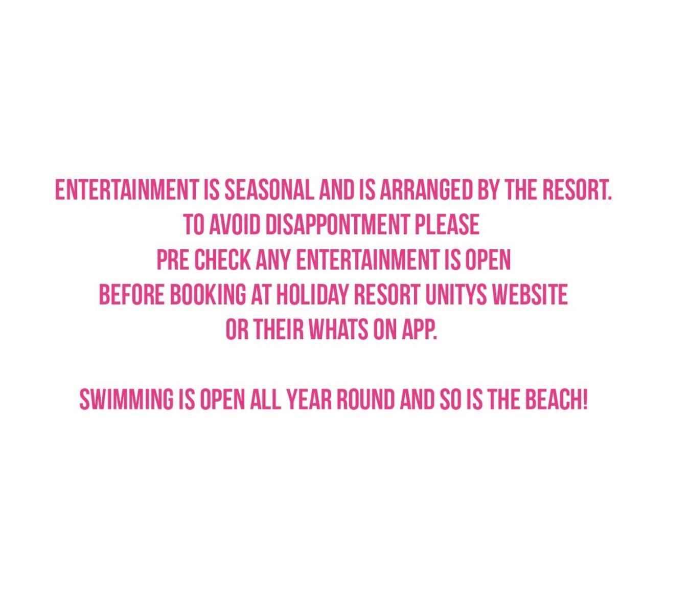 A22 Unity Beach Holiday Resort Unity Brean Sleeps 8 People 3 Bedrooms 1 Pet Stays Free Berrow Buitenkant foto